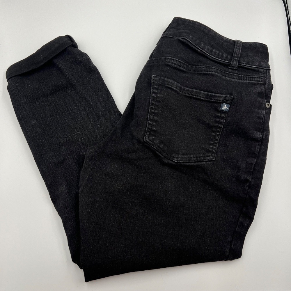 Maurices M Jeans High-Rise Curvy Black Wash Denim Jeans Size‎ 8 Stretchy